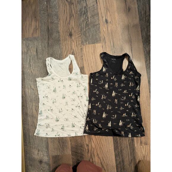 Columbia printed tank top bundle size S camping forest pattern black and white - Picture 1 of 5
